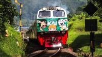 Karakter komik lokal menghiasi lokomotif kereta sepanjang musim mudik Lebaran 2025. (dok. PT KAI)