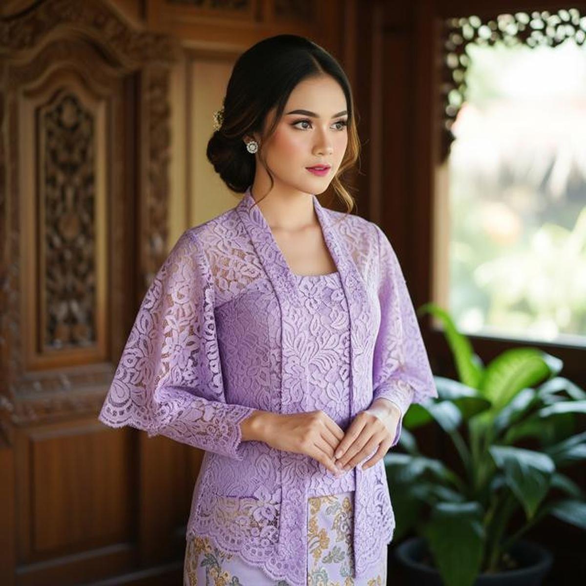 8 Model Kebaya Soft Ungu Terbaru 2026, Gaya Anak Bungsu Tommy Soeharto Curi Perhatian