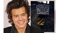 Tempat Harry Styles Muntah Diabadikan Fans di Jalanan