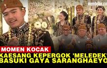 VIDEO: Kaesang Meledek Basuki Gaya Saranghaeyo saat Kabinet Menteri Foto di Pelaminan