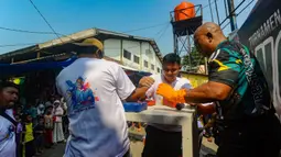 Kegiatan ini melibatkan POGTI (Persatuan Olahraga Gulat Tangan Indonesia) di bawah binaan KORMI (Komite Olahraga Rekreasi Masyarakat Indonesia) Kabupaten Bogor. (merdeka.com/Arie Basuki)