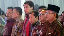 Sejumlah tokoh menghadiri acara Hari Raya Natal dan Tahun Baru 2017 di Kompleks Parlemen Senayan, Jakarta, Jumat (27/01). (Liputan6.com/Johan Tallo)