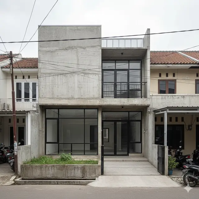 Rumah Industrial Minimalis
