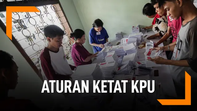 Aturan Ketat Untuk Petugas Pelipat Surat Suara