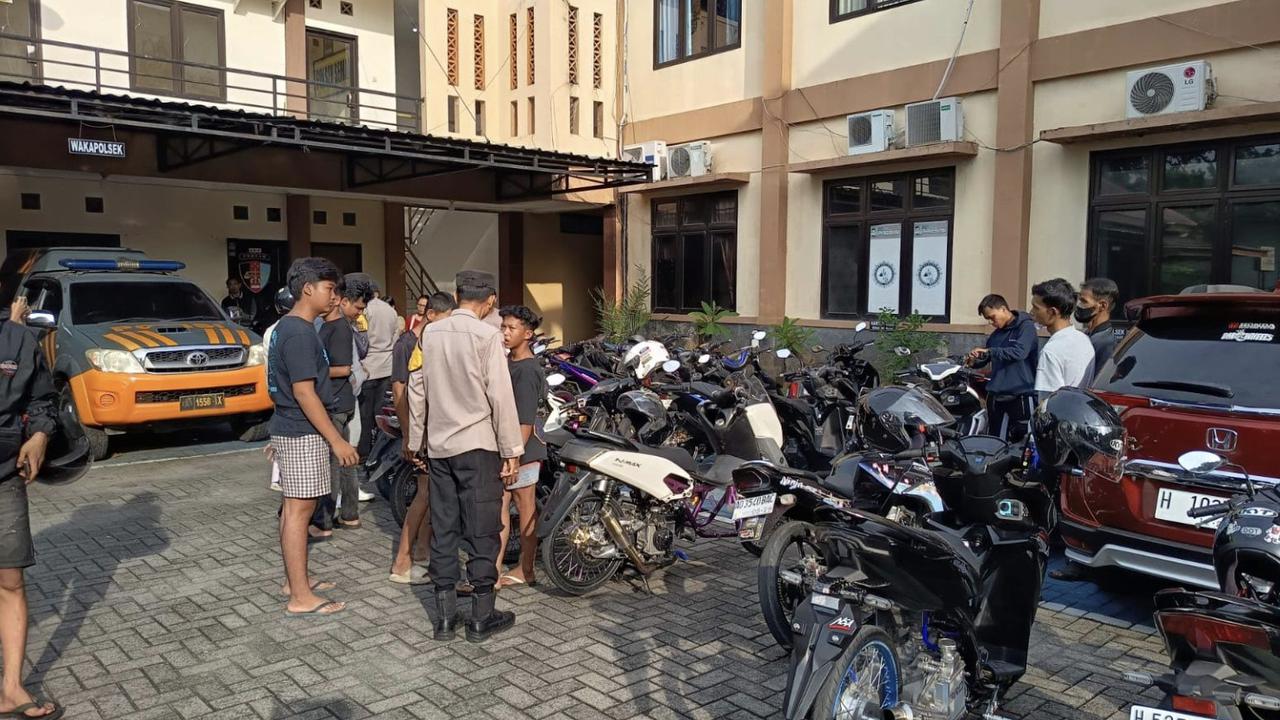 Polisi Tindak 33 Motor Diduga Buat Balap Liar di Semarang