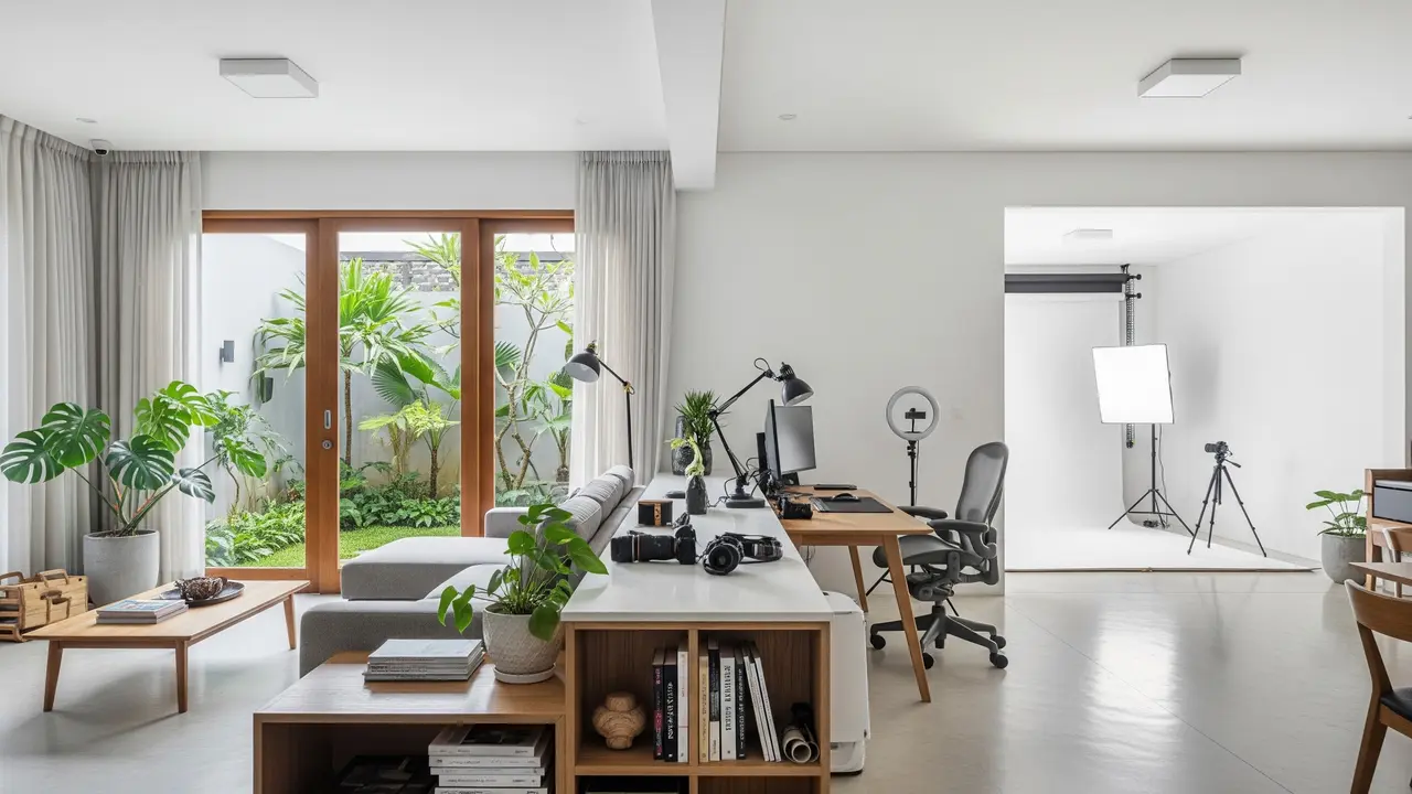 Model Rumah untuk Freelancer dan Konten Kreator yang Dilengkapi Studio Kerja