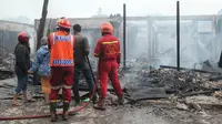 Kantor kelurahan dibakar penjaga malam. Foto: (Abelda/Liputan6.com)