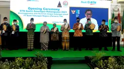 Suasana pembukaan pelatihan santri developer kebangsaan 2021 di Jombang, Jawa Timur, Sabtu (05/6/2021). Pelatihan ini merupakan bentuk kepedulian BTN dalam menjadikan santri sebagai pengusaha atau pengembang properti yang sukses dalam terpenuhinya kebutuhan rumah. (Liputan6.com/HO/BTN)