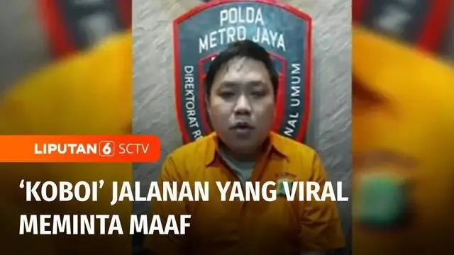 David Yulianto sang koboi jalanan yang aksinya viral di media sosial, meminta maaf kepada masyarakat dan institusi Polri. Mengaku menyesal atas aksi arogannya, David berjanji akan mengikuti seluruh proses hukum yang berlaku.