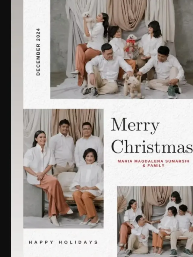 Tampilan Citra Scholastika dan Keluarga di Hari Natal 2024. foto: Instagram @citrascholastika