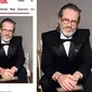 Potret Guy Pearce setelah dan sebelum diedit Vanity Fair. (dok. X @AdameMedia)