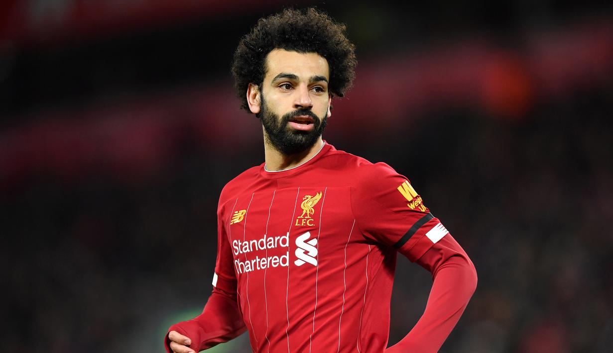 Mohamed Salah (16 gol) - Salah berada diposisi keempat top scorer Premier League musim ini dengan torehan 16 gol untuk Liverpool. (AFP/Paul Ellis)