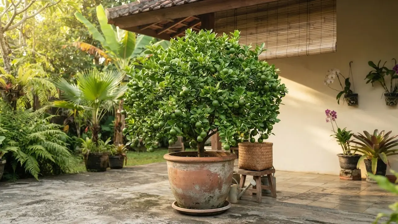 Cara Mengerdilkan Pohon Jeruk Nipis agar Berbuah Terus di Pot