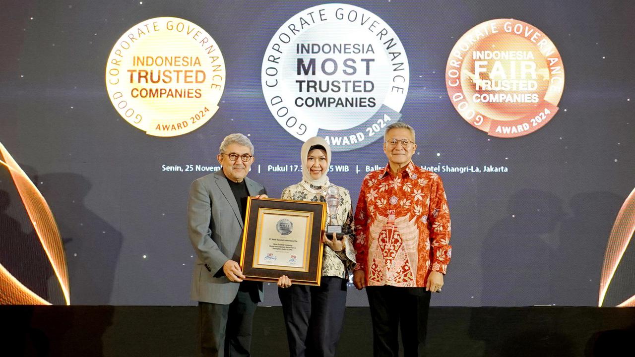 BSI Konsisten Tingkatkan GCG, 3 Tahun Berturut Raih Predikat Indonesia Most Trusted Companies