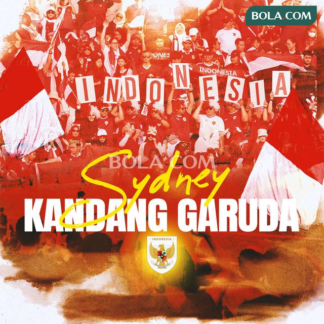 Timnas Indonesia - Ilustrasi suporter timnas indonesia, Sydney Kandang Garuda