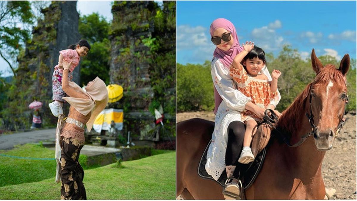 7 Potret Ria Ricis dan Moana Liburan Lebaran di Bali dan Sumba, Nikmati Keindahan Alam