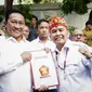 Pasangan Calon Gubernur dan Calon Wakil Gubernur Kalimantan Tengah (Kalteng) Agustiar Sabran-Edy Pratowo telah resmi menerima SK B1 KWK dari Partai Gerindra. (Ist).