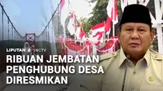 Presiden Prabowo Resmikan Ribuan Jembatan Desa dan Sumber Air Bersih