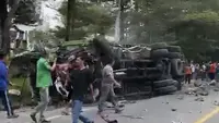 Tabrakan Beruntun 7 Kendaraan di Sibolangit, 1 Tewas, Lainnya Terjepit