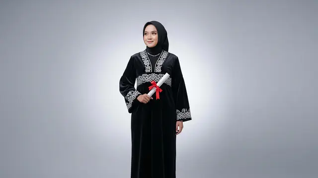 The Elegant Velvet with Gold Embroidery
