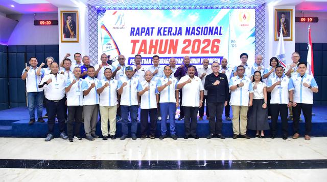 Persatuan Olahraga Layar Seluruh Indonesia (PORLASI) menggelar Rapat Kerja Nasional (Rakernas) 2026 di Wisma Elang Laut, Menteng, Jakarta Pusat, Minggu (31/5/2026).