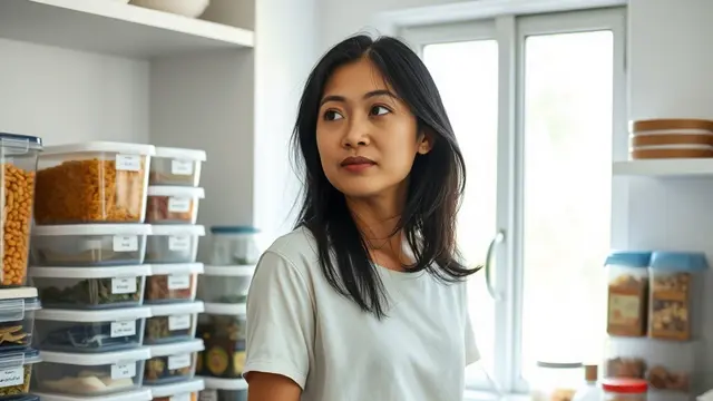 Wanita Memasak di Dapur