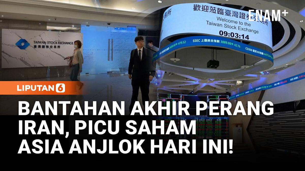 Bantahan Damai Perang Iran-As Picu Saham Asia Anjlok
