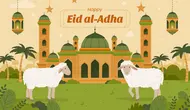 Gambar tema Idul Adha 2025 (Liputan6.com/Freepik)