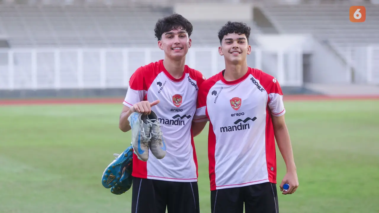 Foto: Kompaknya Baker Bersaudara Saat Sesi Latihan Timnas Indonesia U-20