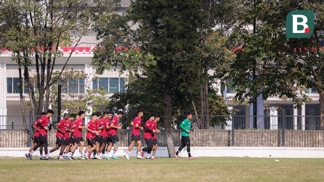 Foto: Timnas Indonesia U-24 Gelar Latihan Jelang Bertolak ke China untuk Asian Games 2022, 7 Pemain Telat Gabung