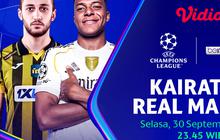 Nonton Live UCL 2025/26  Kairat vs Real Madrid: Eksklusif di Vidio
