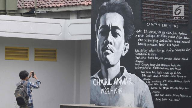 Sambut Hari Pahlawan, Mural Tokoh Seniman Hiasi Taman Ismail Marzuki
