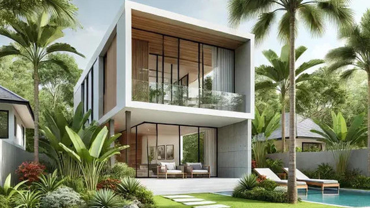 Desain Rumah 2 Lantai Minimalis Modern Elegan