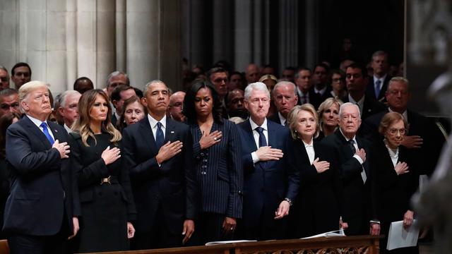 Empat Presiden AS Hadiri Pemakaman George HW Bush