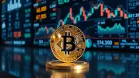 Aset digital kripto Bitcoin. (Foto by AI)