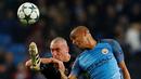  Manchester City ditahan 1-1 Celtic pada laga terakhir Grup C Liga Champions di Stadion Etihad, Selasa (6/12/2016). (Reuters/Phil Noble)