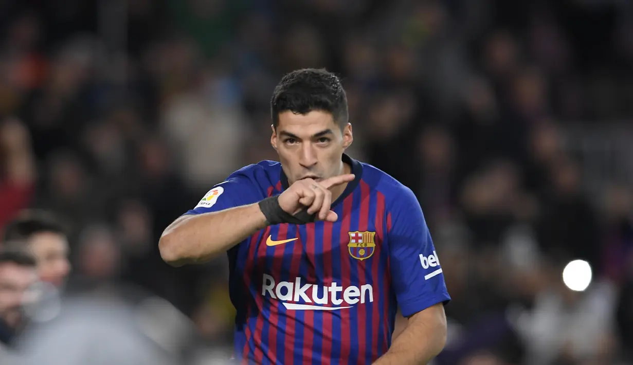 2. Luis Suarez (Barcelona) - 15 gol dan 5 assist (AFP/Lluis Gene)