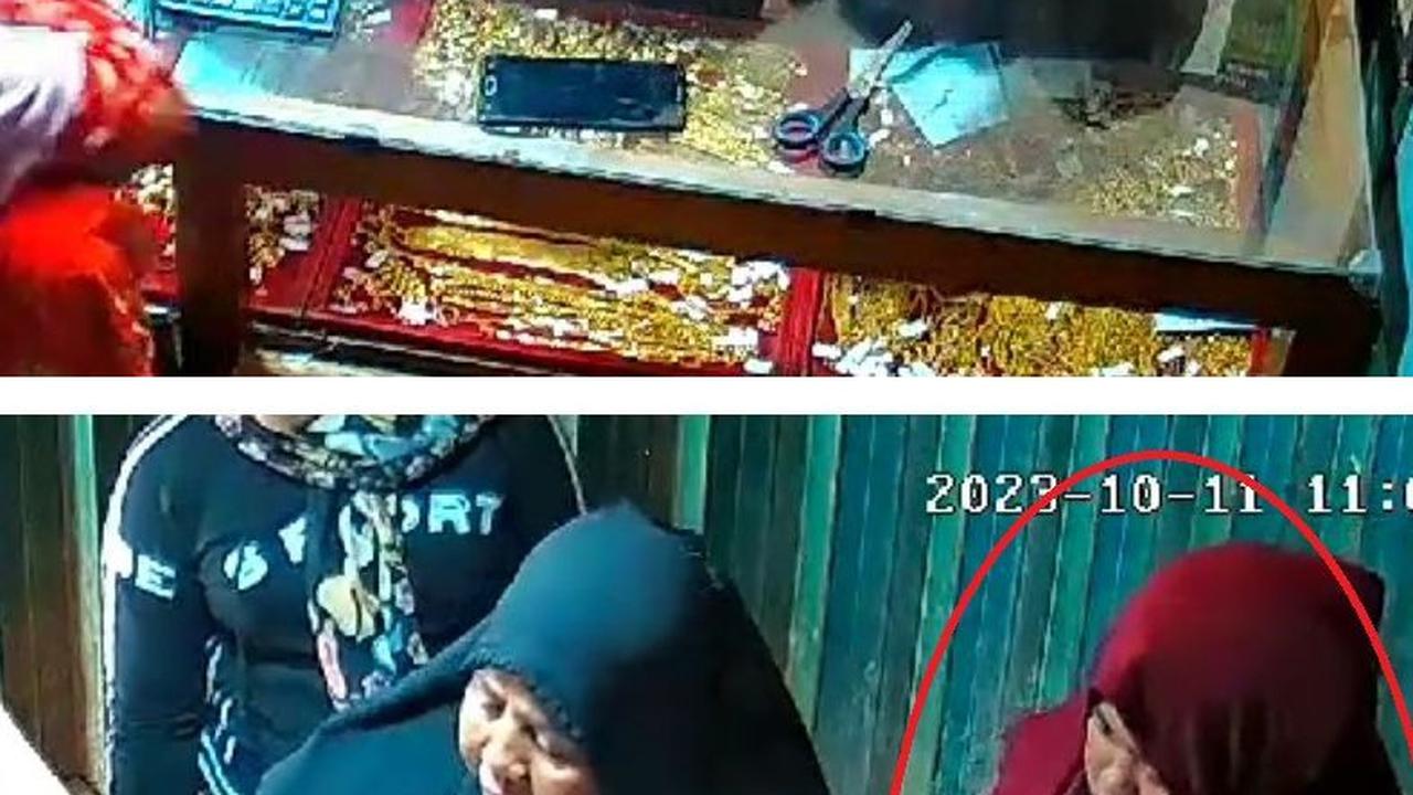 Viral Video Ibu-ibu Curi Emas di Toko Perhiasan, Aksinya Terekam CCTV