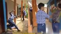 Tangkapan layar&nbsp;video yang memperlihatkan aksi perundungan dan pengeroyokan sejumlah siswa SMP terhadap seorang temannya di SMP Palopo Sulsel. (Liputan6.com/ Dok Ist)