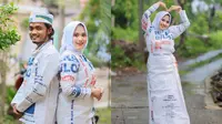 Potret Outfit Ramadhan dari Karung Bulog Ini Kocak (Sumber: Instagram/anam_chenel)