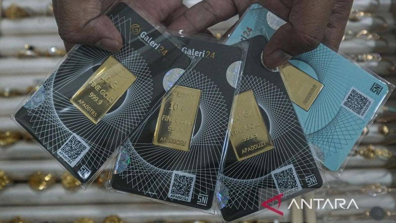 Harga Emas Pegadaian Hari Ini: UBS dan Galeri24 Kompak Turun Tipis