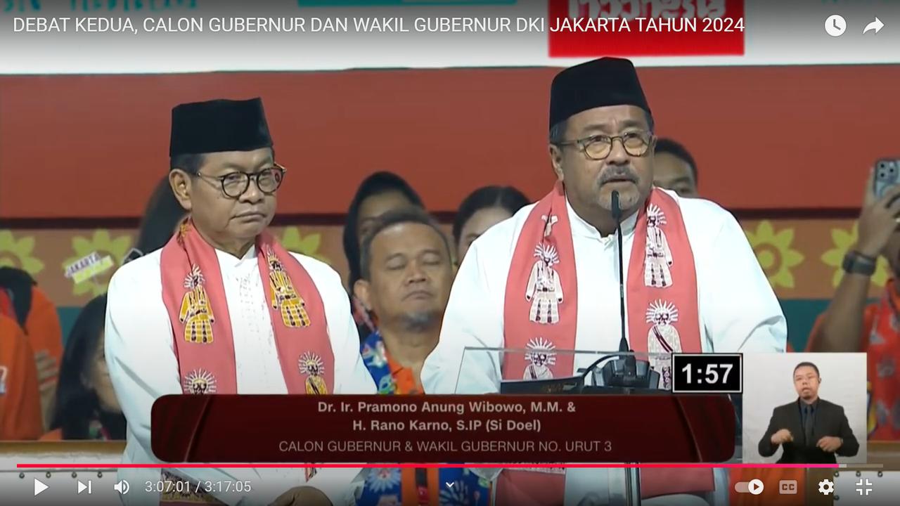 Pramono Anung dan Rano Karno