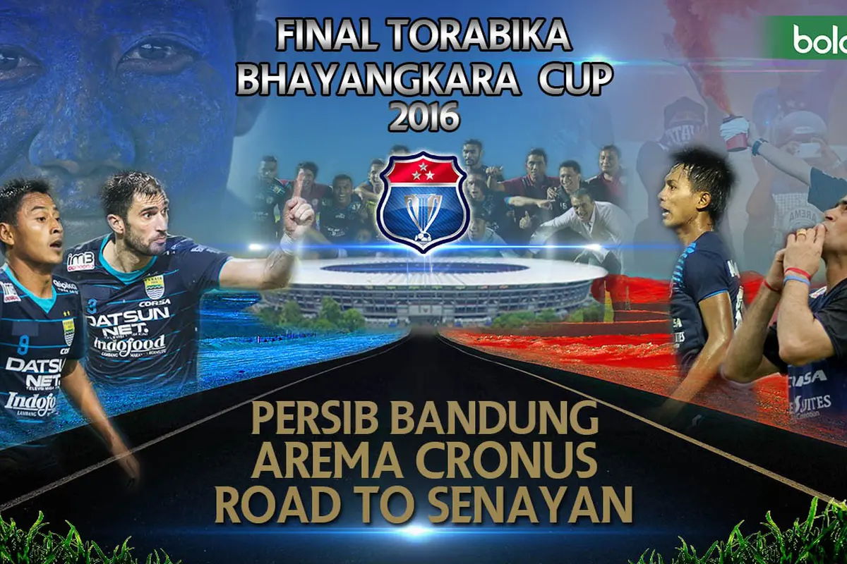 Persib Bandung vs Arema Cronus Road to Senayan,Final Torabika Bhayangkara Cup 2016 (bola.com/Rudi Riana)