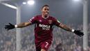 Meskipun begitu, West Ham berhasil mencuri gol pada menit ke-65 melalui Crysencio Summerville. (AP Photo/PA/John Walton)