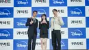 Jung Hae In, Kim Hyejun, dan Go Kyung Pyo dalam konferensi pers Connect. (Foto: Disney Plus Hotstar)