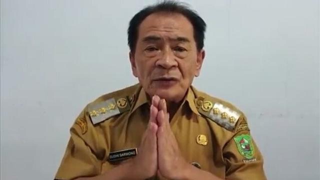 Bupati Banjarnegara, Budhi Sarwono. (Foto: Liputan6.com/Tangkapan Layar Video)