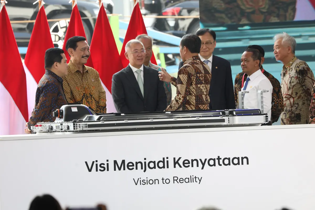 Pemerintah Indonesia dan Korea Selatan meresmikan Ekosistem Baterai dan Kendaraan Listrik di Karawang, Jawa Barat pada Rabu (3/7/2024). (Dok Biro Komunikasi Kemenko Marves)