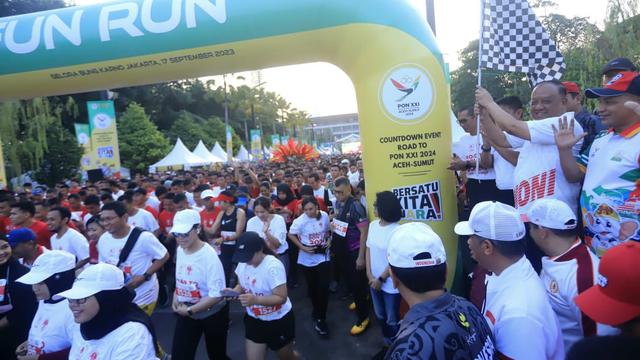 Fun Run dan Hitung Mundur PON XXI 2024