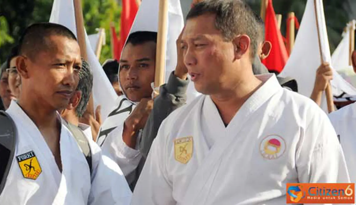 Citizen6, Jakarta: Anggota Institut Karate-Do Indonesia (INKAI) Gashuku Akbar Nasional. (Pengirim: Badarudin Bakri Badar)