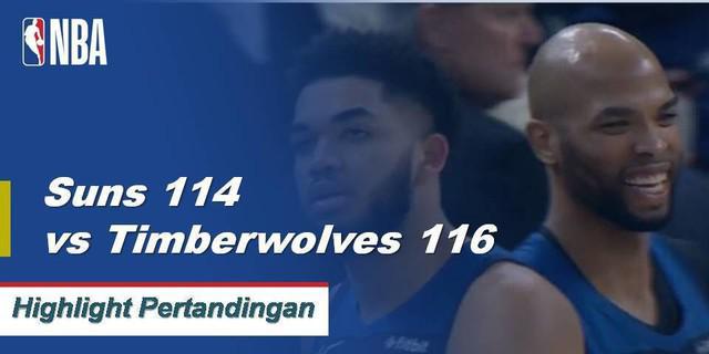 Cuplikan Pertandingan NBA : Timberwolves 116, Suns 114